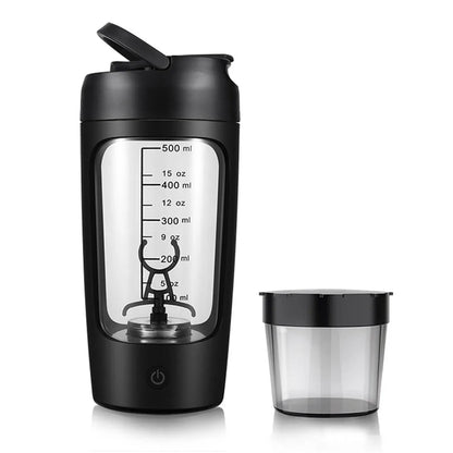Elektrisk proteinshaker – med vortex-blandning & pulverförvaring - ELLY