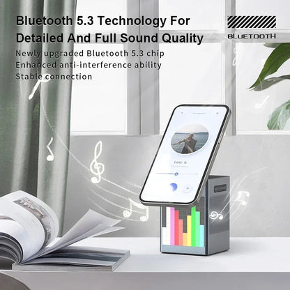 6-i-1 trådlös laddstation med Bluetooth-högtalare & belysning - ELLY