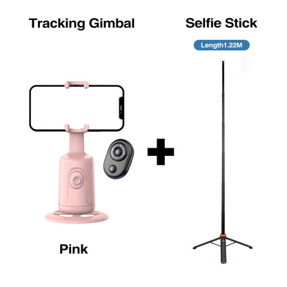 Automatisk telefonstativ med ansiktsspårning – Gimbal & fjärrkontroll