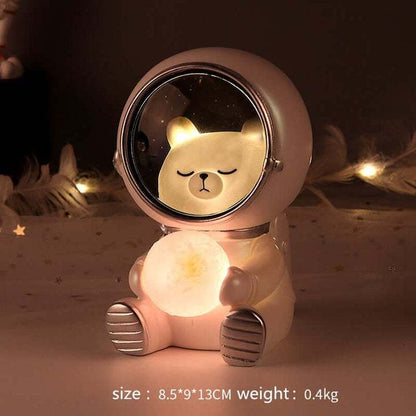 Astronaut Pet LED Night Light – Söt rymdhusdjur i hjälm