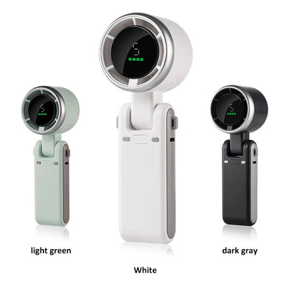 Handhållen turbo-fläkt – tyst, bärbar & USB-uppladdningsbar minifläkt - ELLY